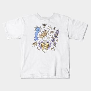 Pastel Angel Pattern: Light Kids T-Shirt